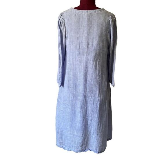 Sundance Linen Knee Length Dress size S Blue - Picture 3 of 12